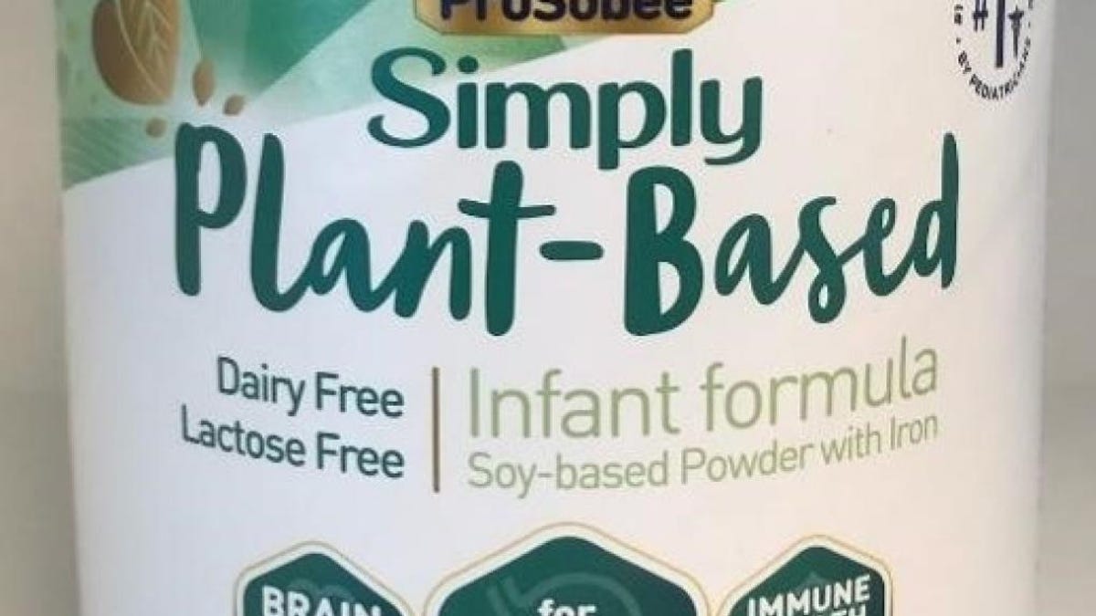 A can of ProSobee infant formula.
