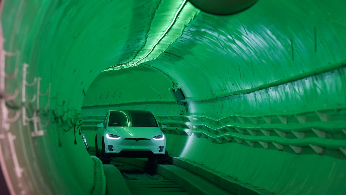 Elon Musk's The Boring Company Unveils Test Tunnel In California