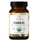 Bottle of Truvani vitamin D supplement