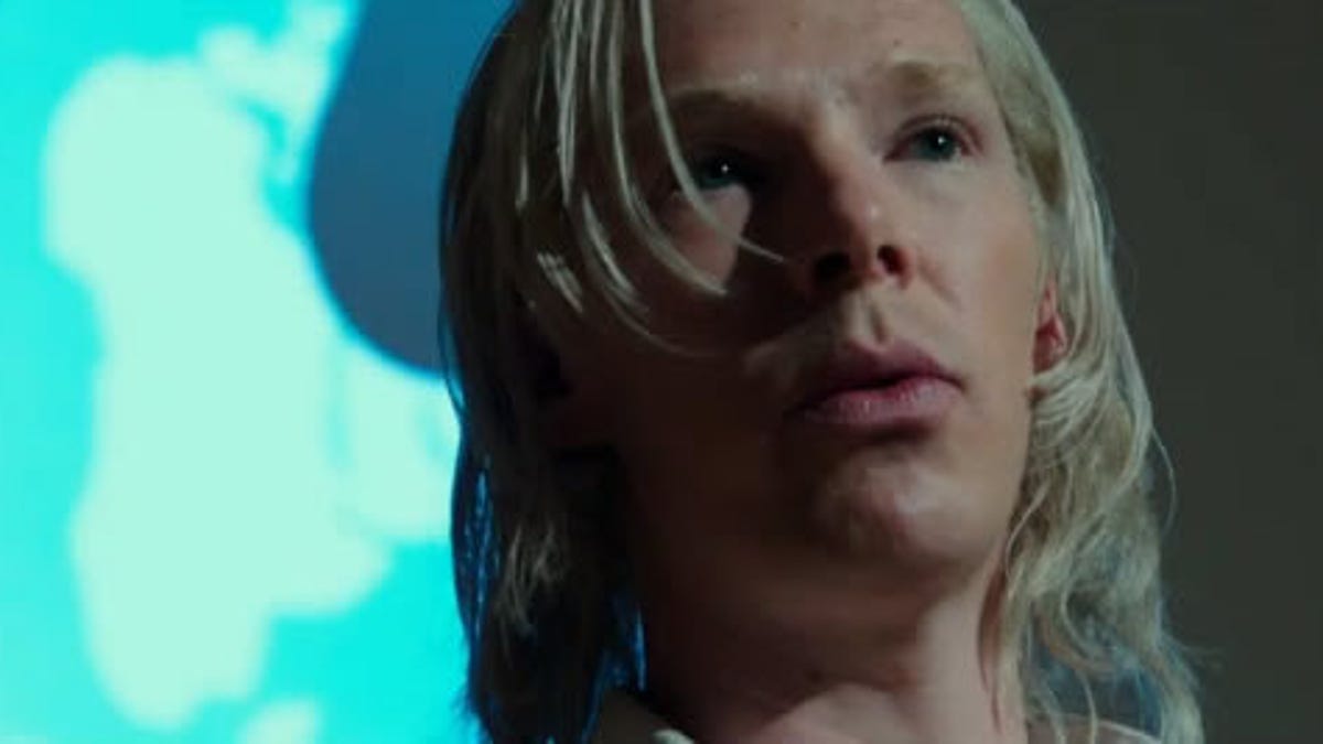 Actor Benedict Cumberbatch portrays Julian Assange in The Fifth Estate.