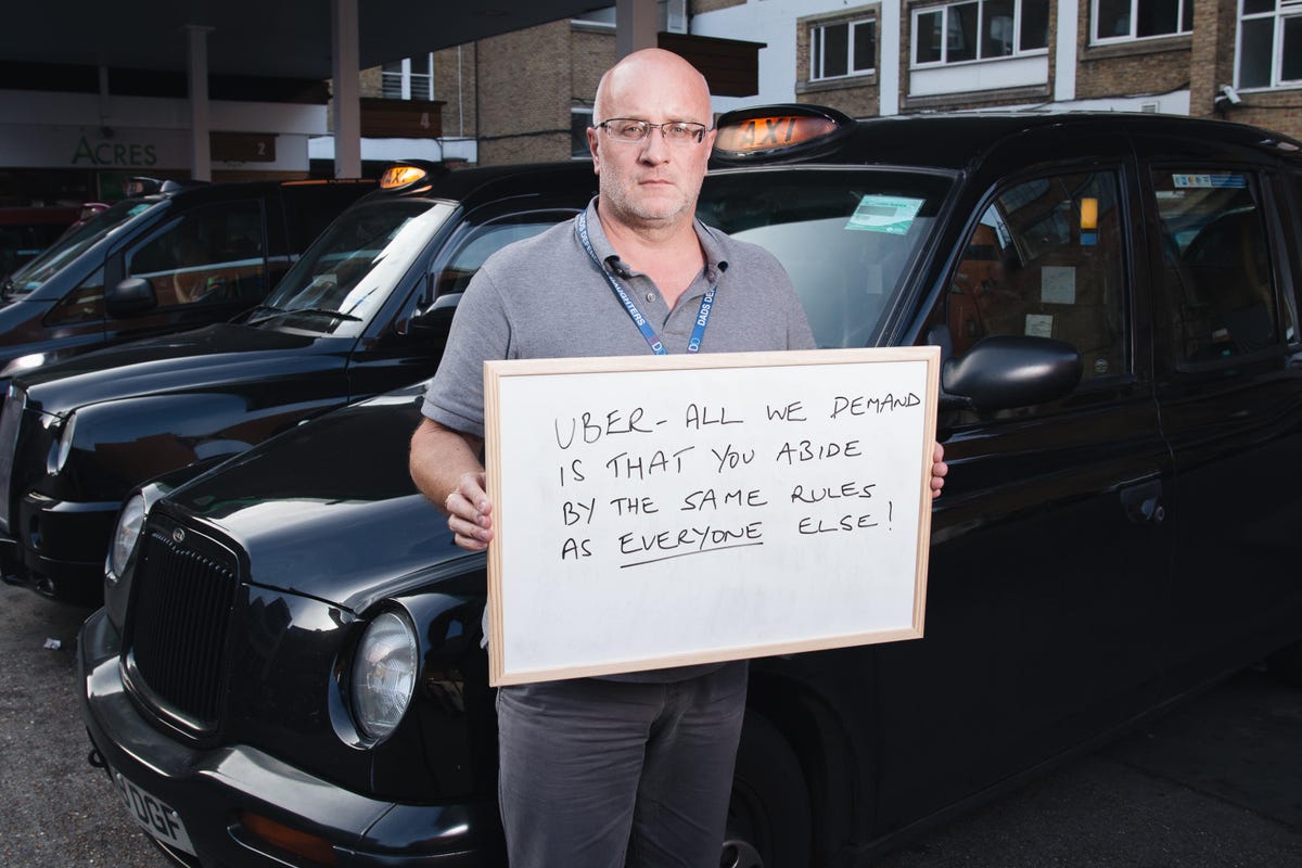 London black cab driver Steve Glover