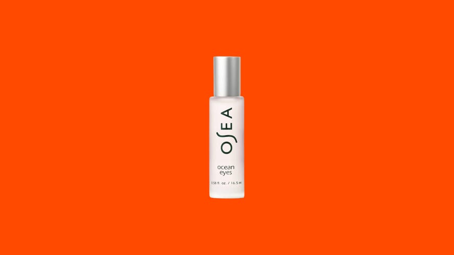 Osea Malibu Ocean Eyes Serum on a colorful background.