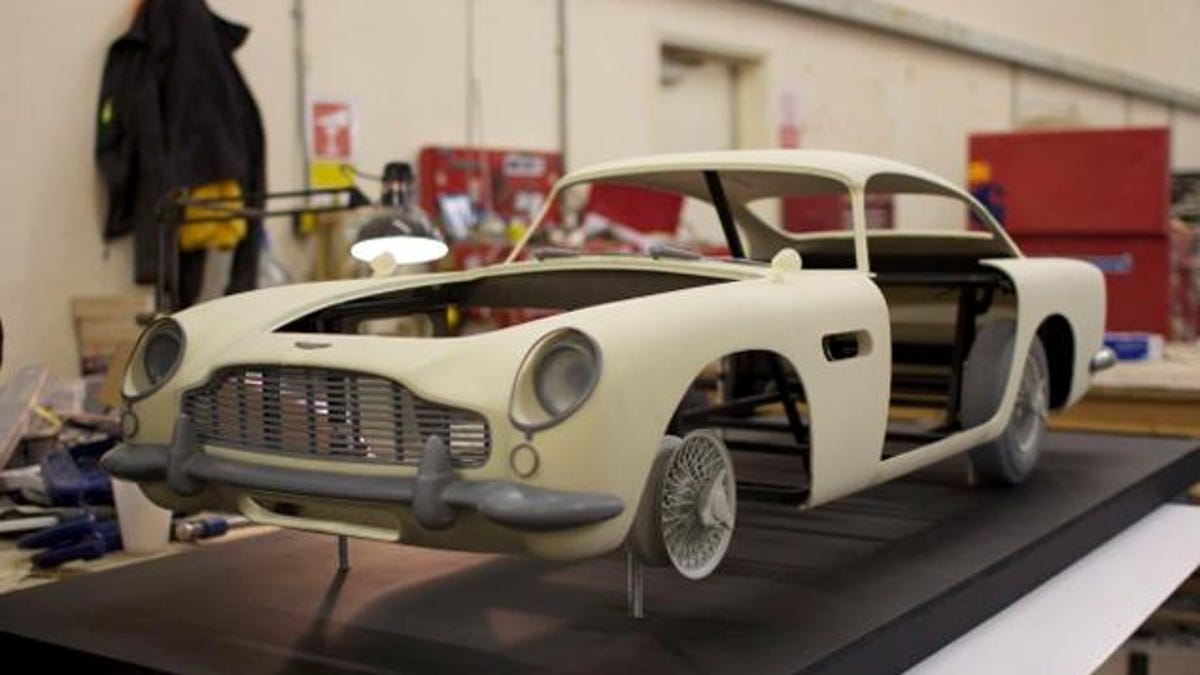 Aston Martin model during assembly
