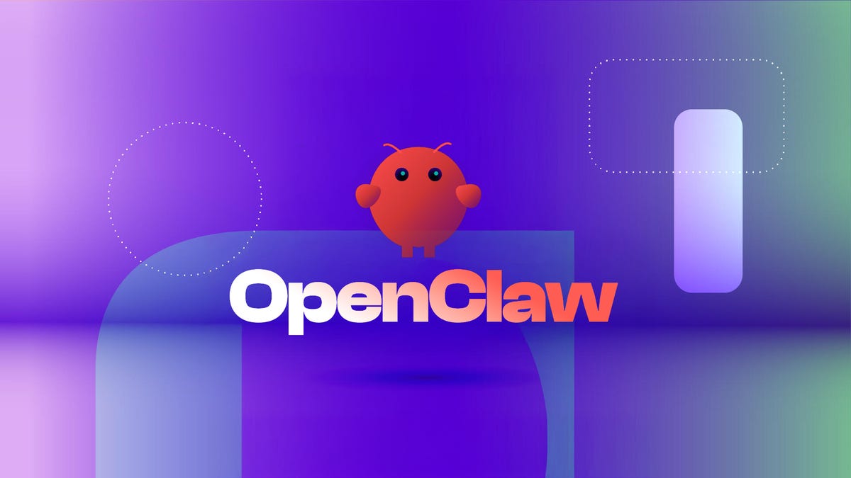 OpenClaw logo on colorful background