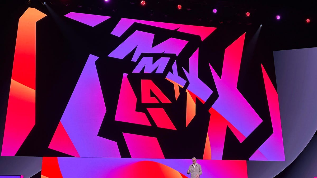 Adobe CEO Shantanu Narayen on the stage at this year's Adobe Max conference