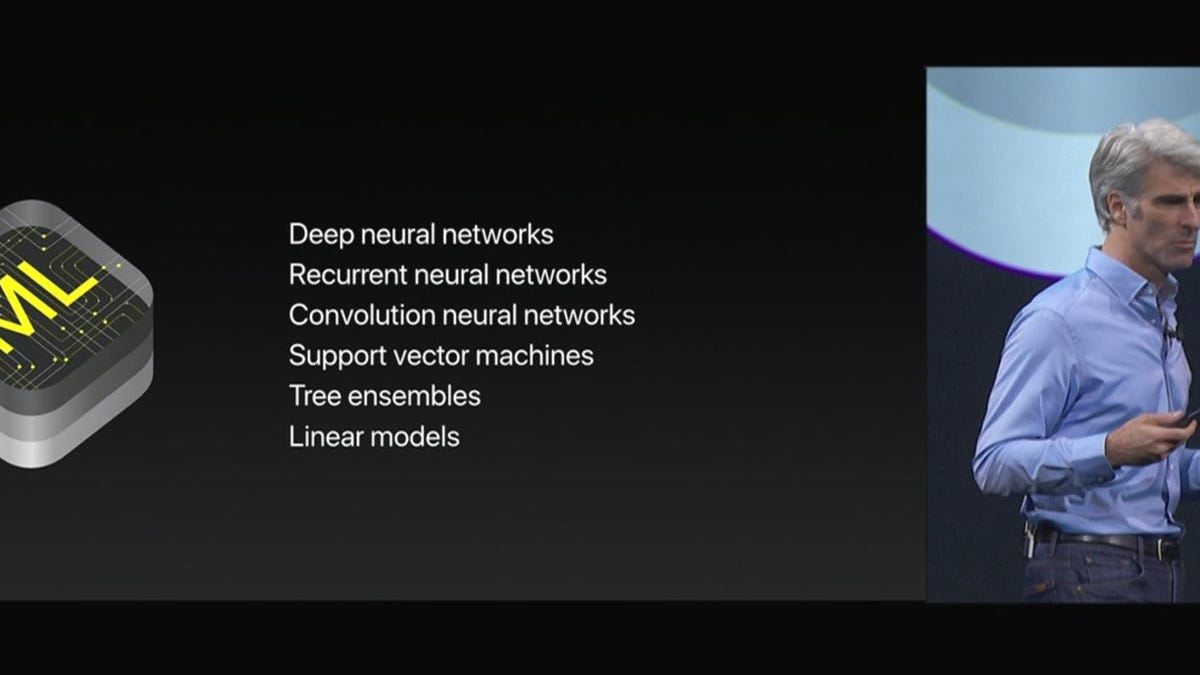 Apple SVP Craig Federighi touts new machine learning and AI features coming to iPhones at WWDC.