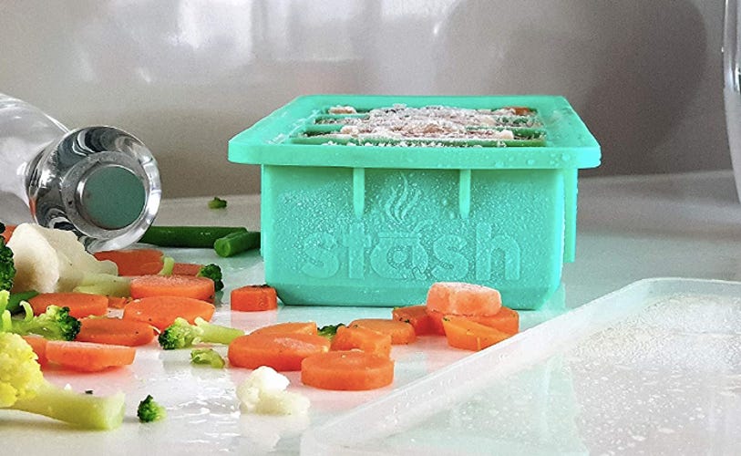freezer trays with vegetables