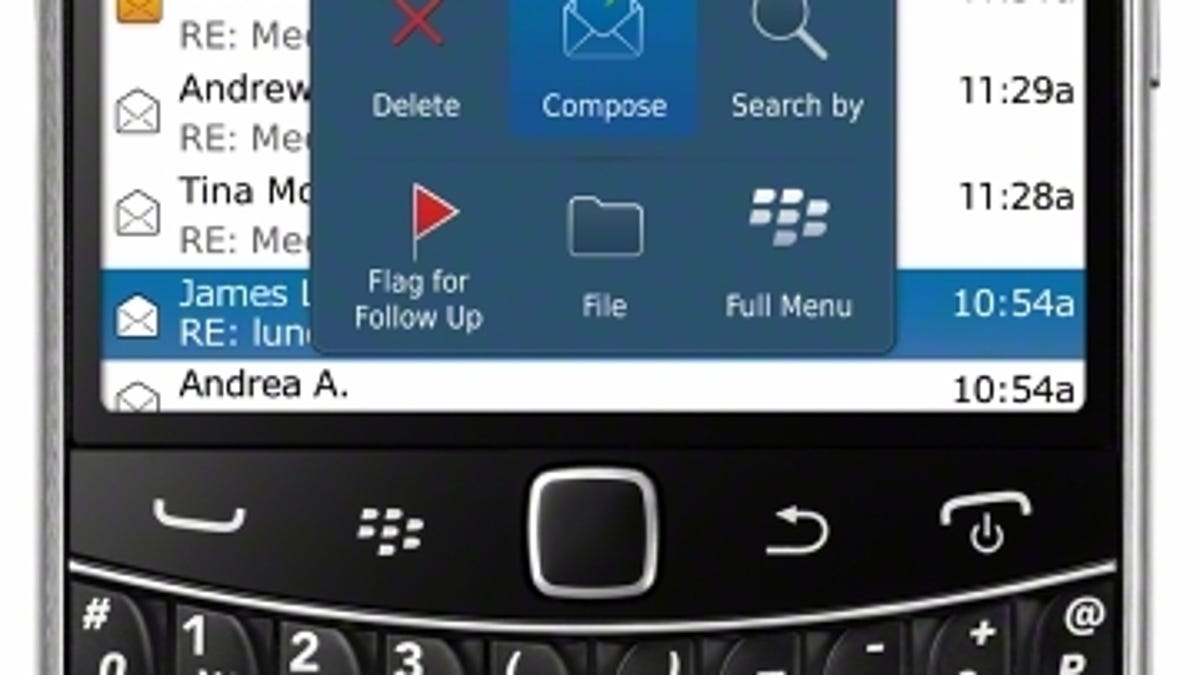 BlackBerry Bold 9930 is Sprint's thinnest BlackBerry.