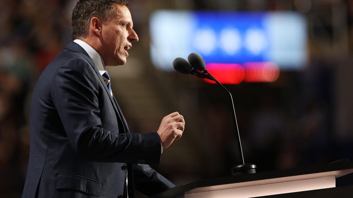 Peter Thiel: "Now we are told that the great debate is about who gets to use which bathroom. This is a distraction from our real problems. Who cares?"