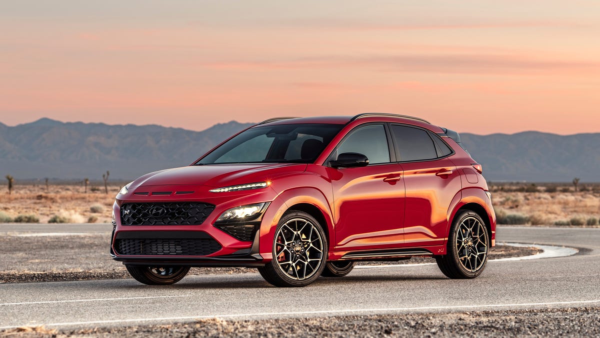 2022 Hyundai Kona N - front 3/4 view